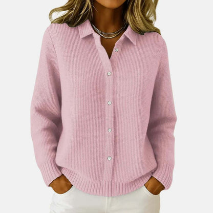 Katrina | Textured Knit Button Cardigan