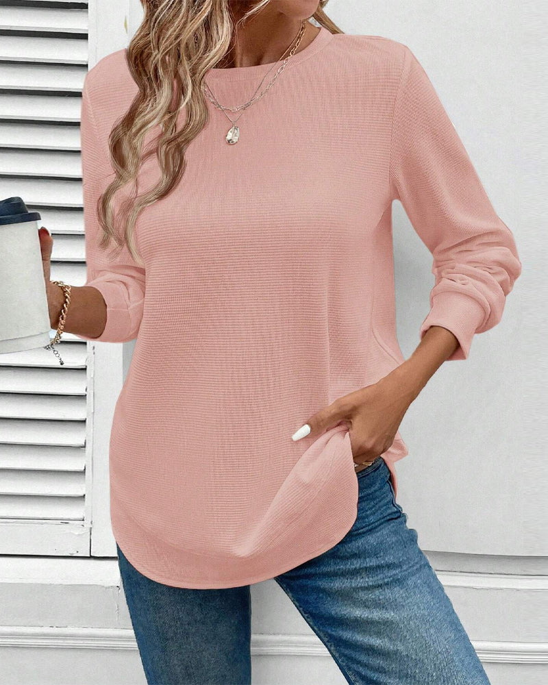 Maison™ | Round Neck Long-Sleeve Top