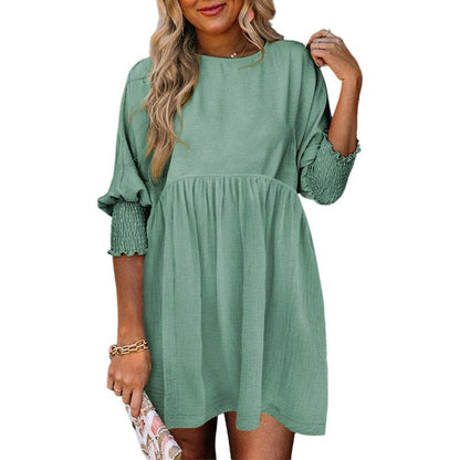 MIRASOL™ – Casual Crew Neck Loose Fit Mini Dress